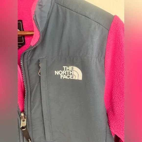 THE NORTH FACE Denali Polartec Pink BlackFleece Full Zip‎ Coat Jacket Small - Picture 2 of 16